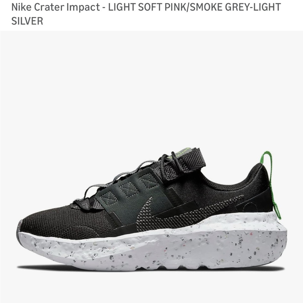 Nike Crater Impact Black and Gray Sneakers